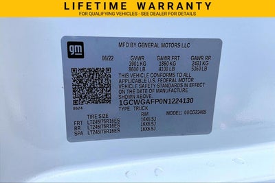 2022 Chevrolet Express Cargo 2500 RWD 2500 Regular Wheelbase WT