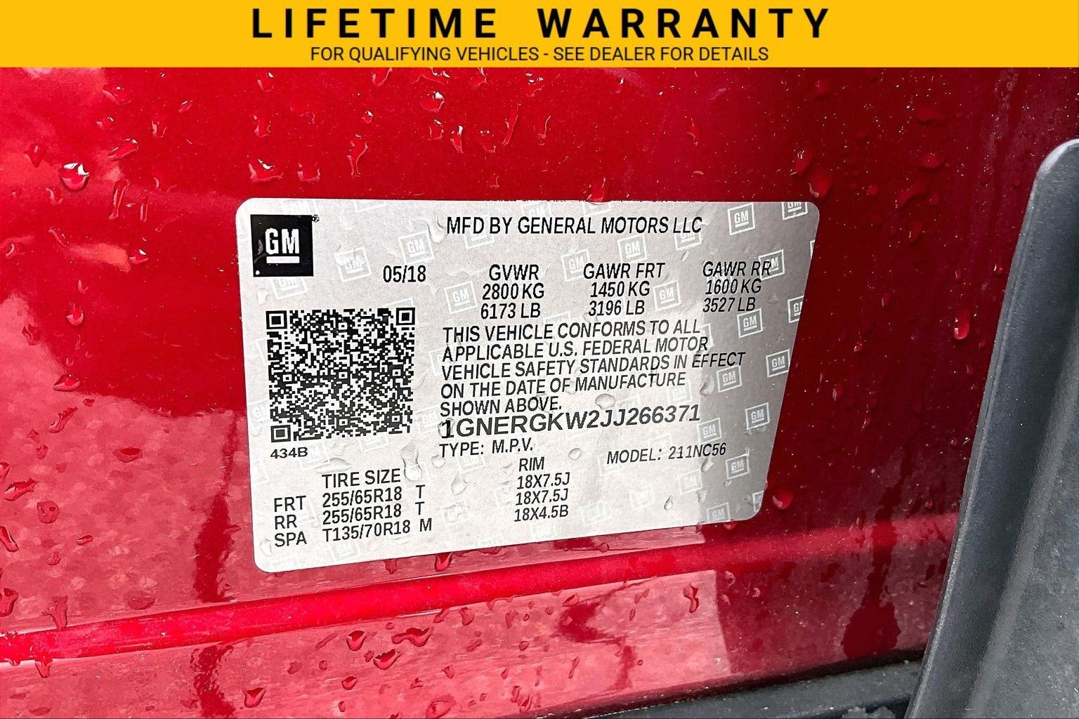 2018 Chevrolet Traverse LT Cloth