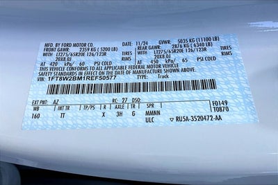2024 Ford Super Duty F-250 SRW 4WD