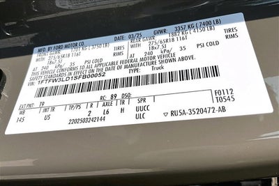 2025 Ford F-150 XLT HIGH PACKAGE
