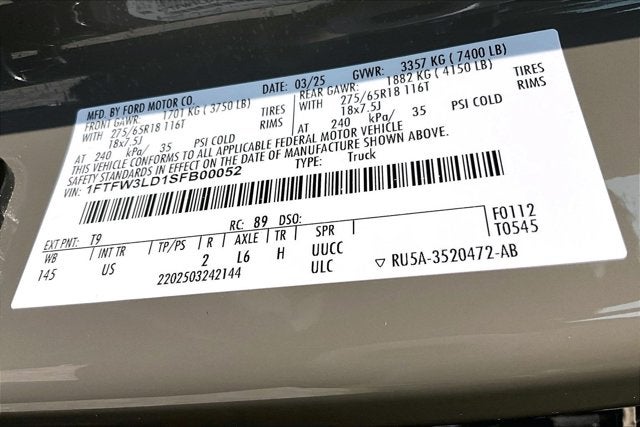 2025 Ford F-150 XLT HIGH PACKAGE