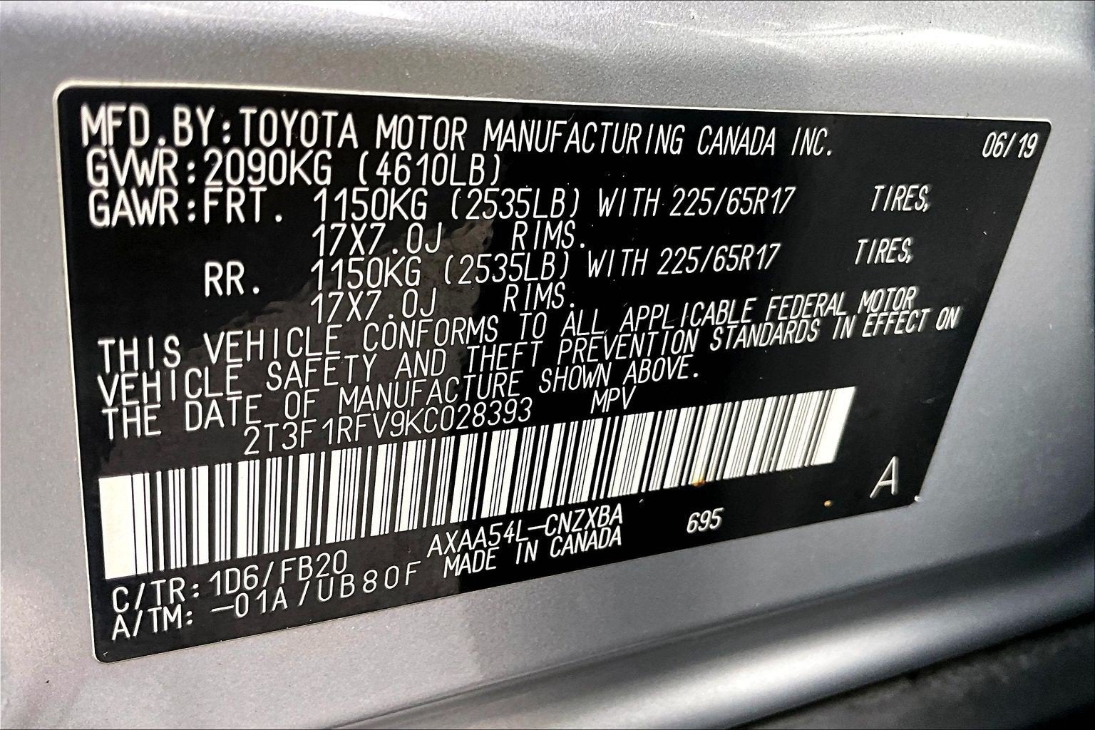 2019 Toyota RAV4 LE