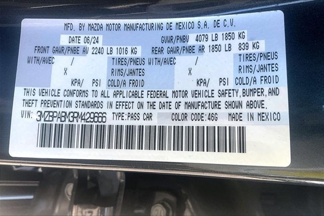 2024 Mazda Mazda3 Sedan 2.5 S Select Sport