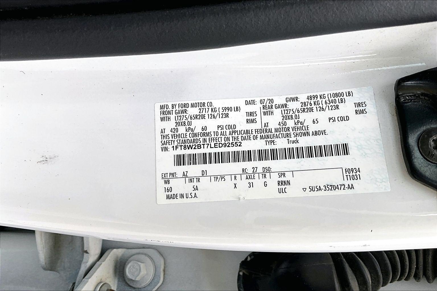 2020 Ford Super Duty F-250 SRW LARIAT