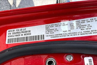 2024 RAM 2500 Big Horn Crew Cab 4x4 6'4' Box