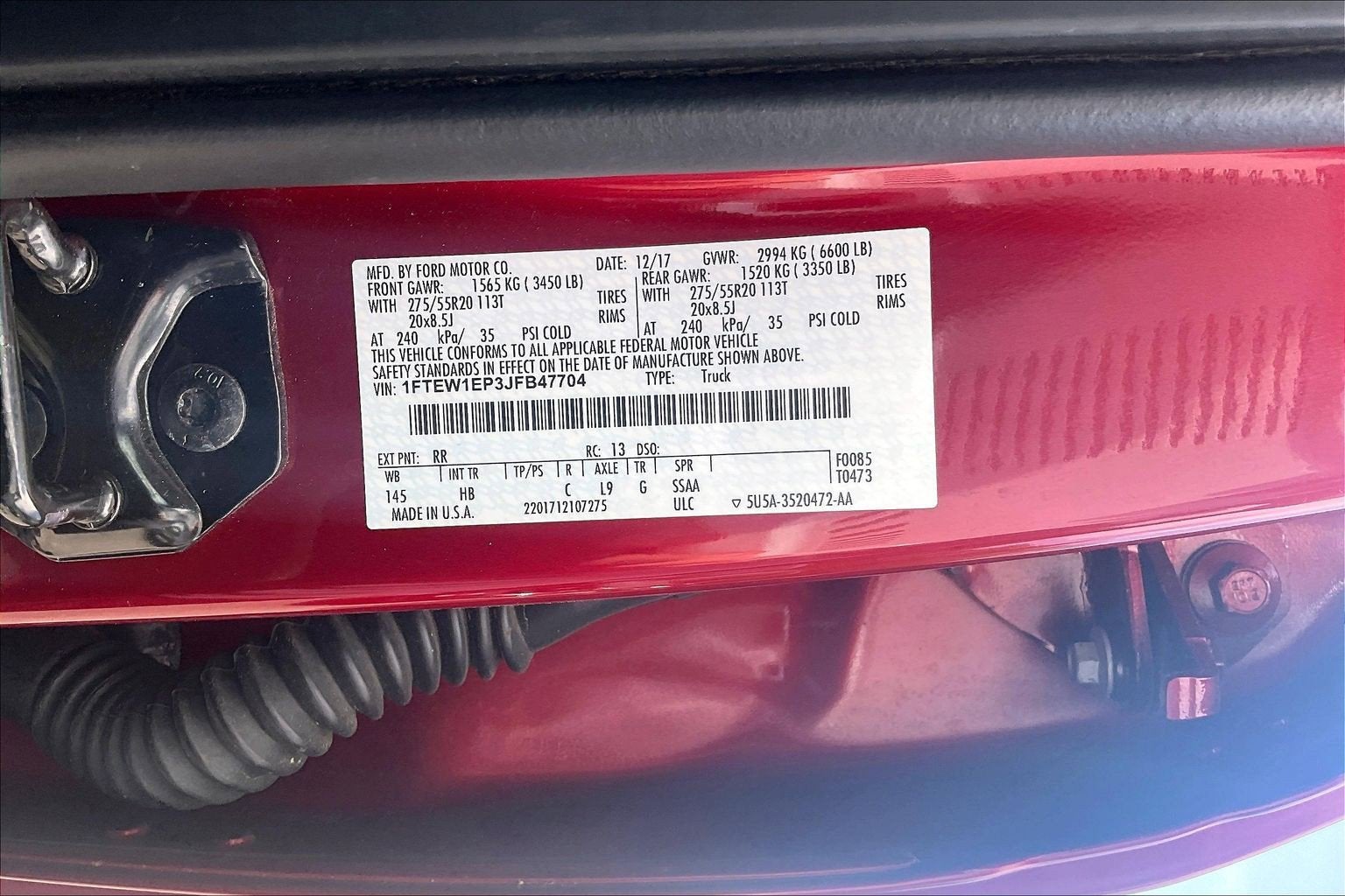 2018 Ford F-150 LARIAT