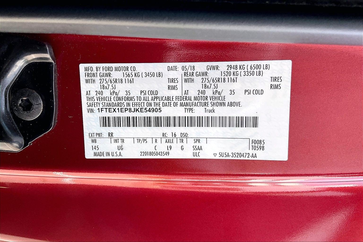2018 Ford F-150 XLT
