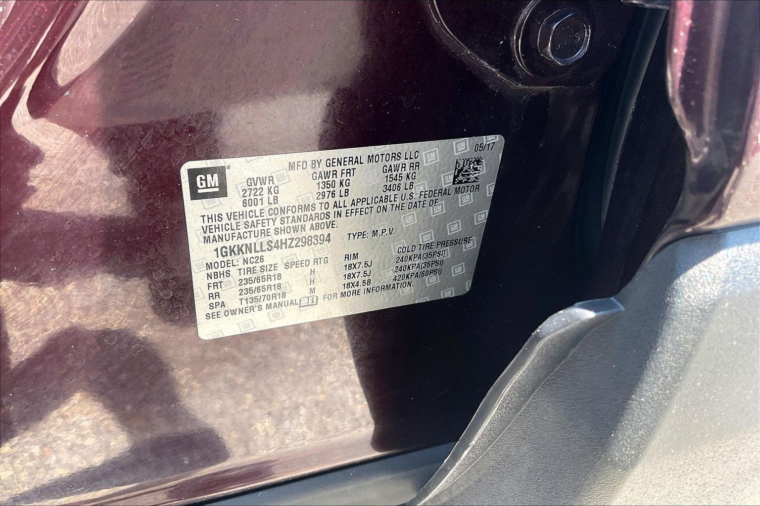 2017 GMC Acadia SLE