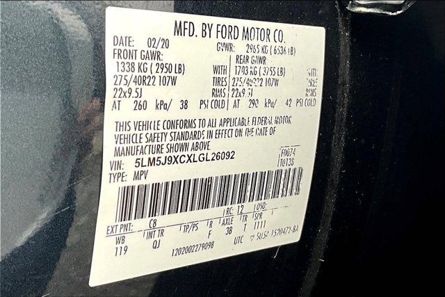 2020 Lincoln Aviator Black Label