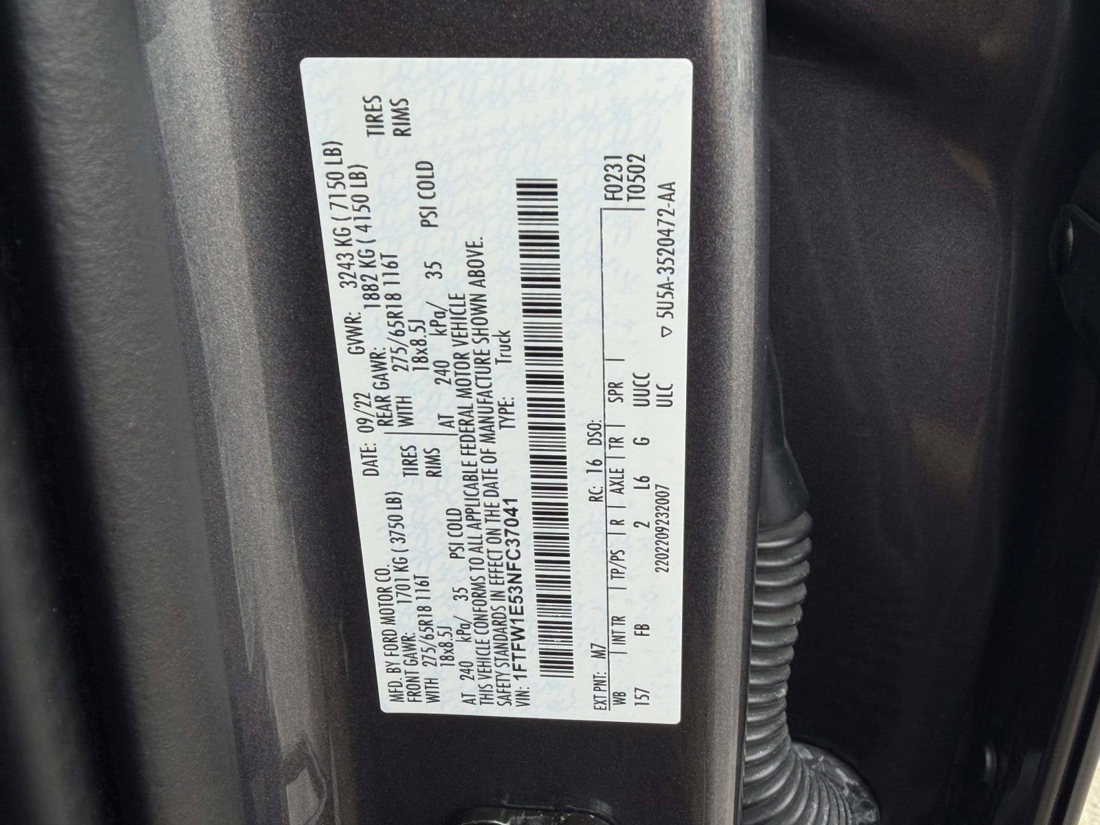 2022 Ford F-150 4WD