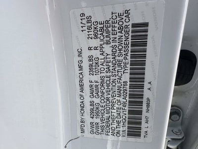 2020 Honda Accord Sedan EX