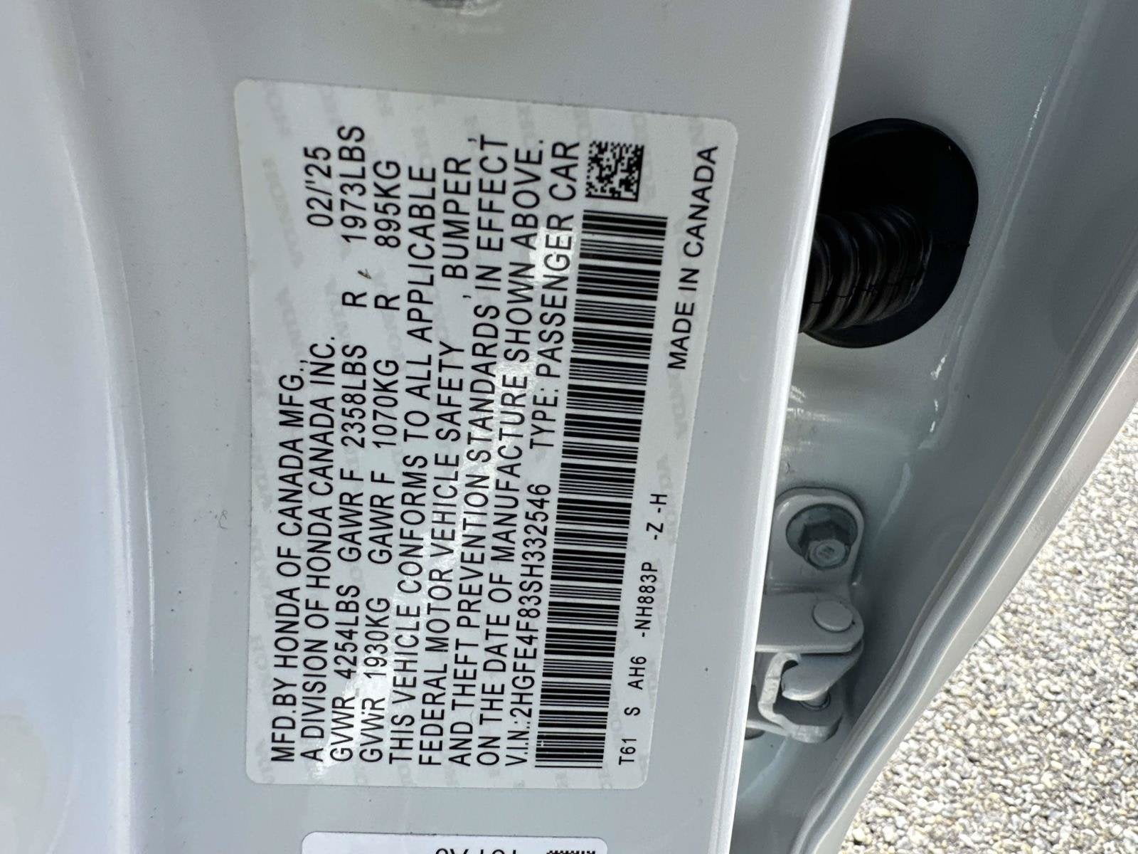 2025 Honda Civic Sedan Hybrid Sport