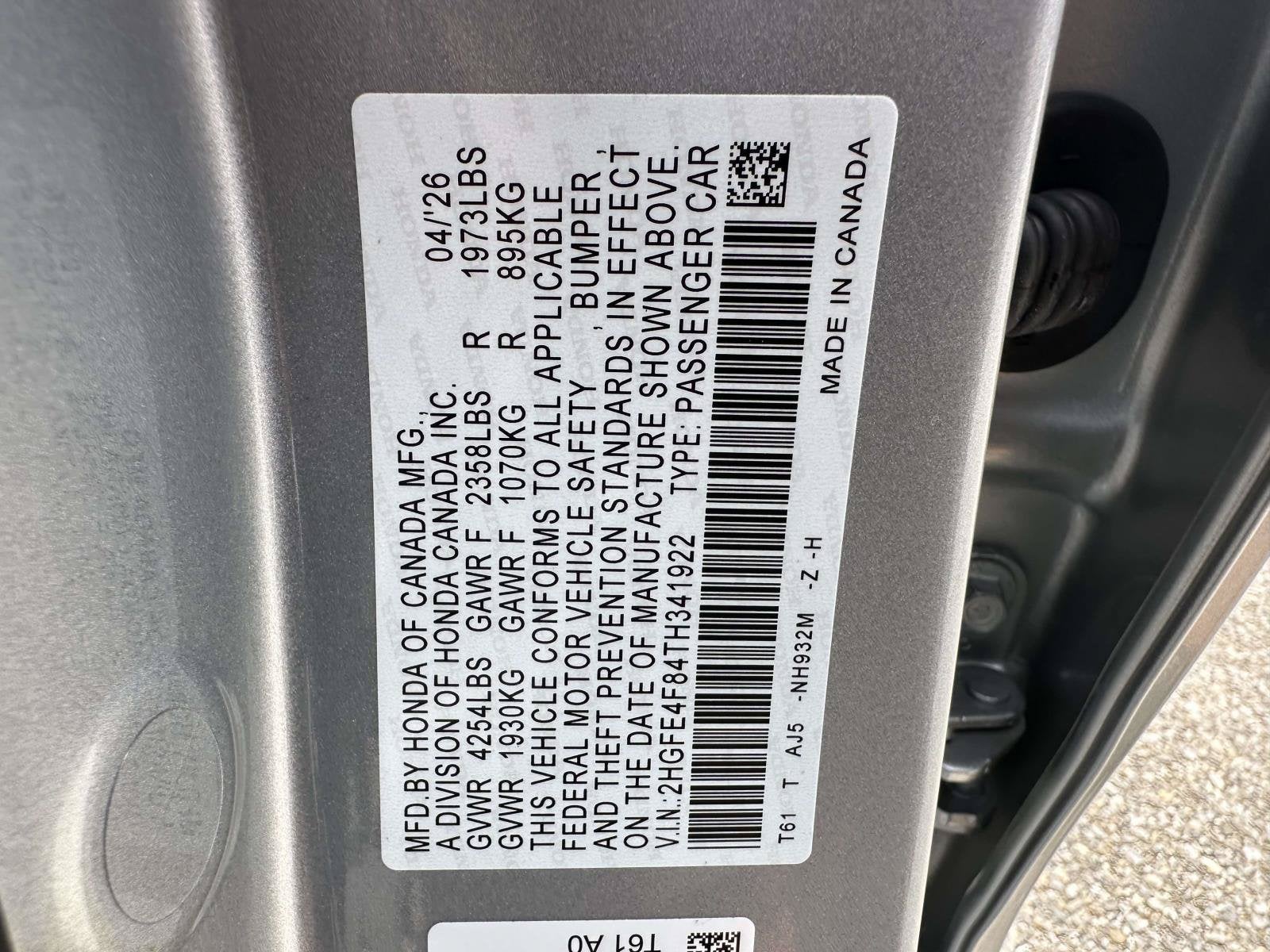 2026 Honda Civic Sedan Hybrid Base