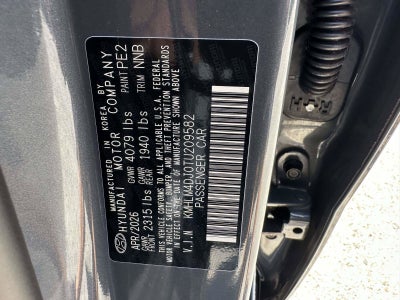 2026 Hyundai Elantra Hybrid Blue