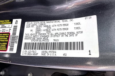 2020 Toyota Tundra SR5