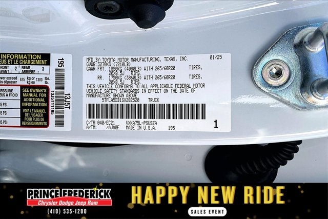 2025 Toyota Tundra 4WD SR5