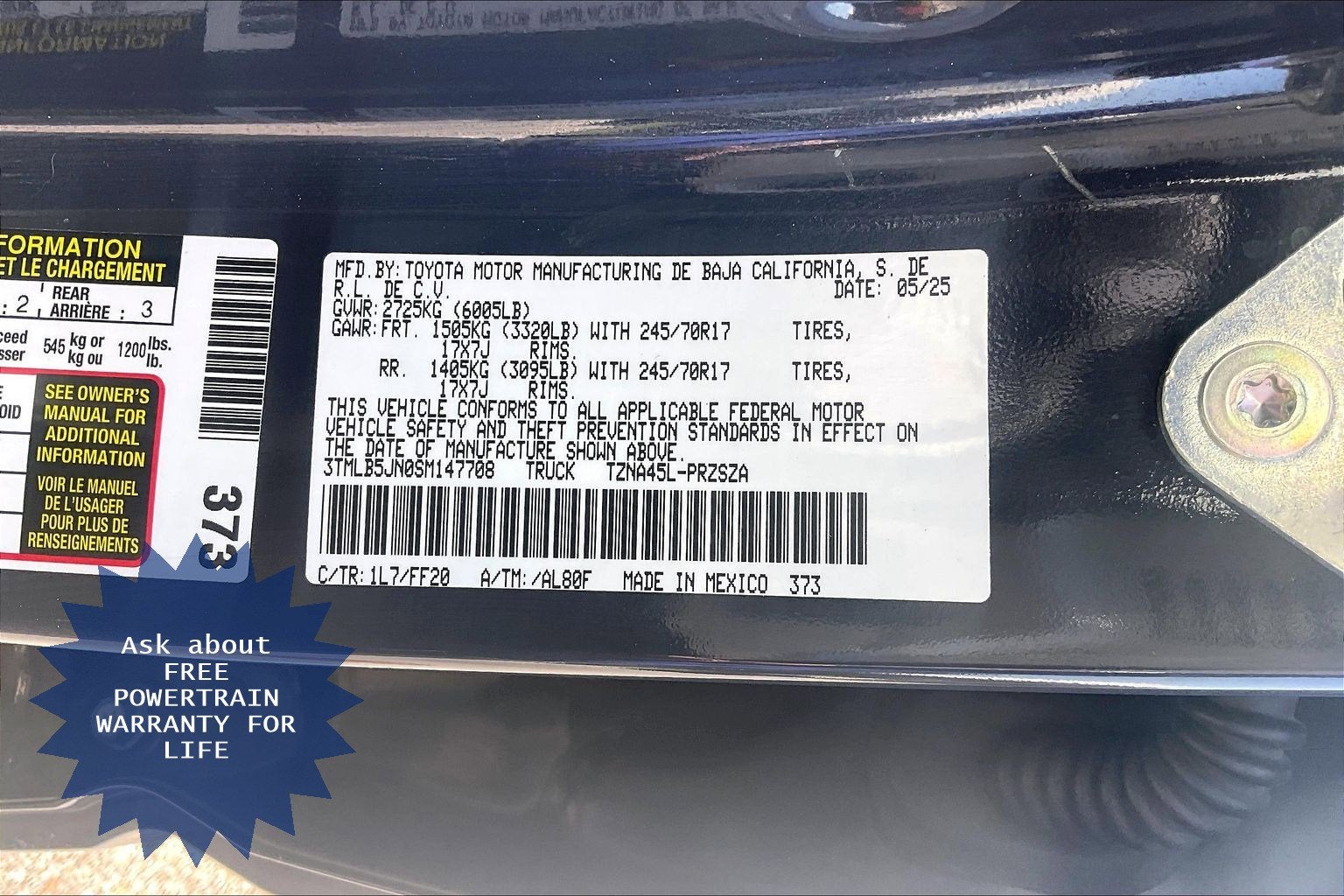 2025 Toyota Tacoma 4WD SR5