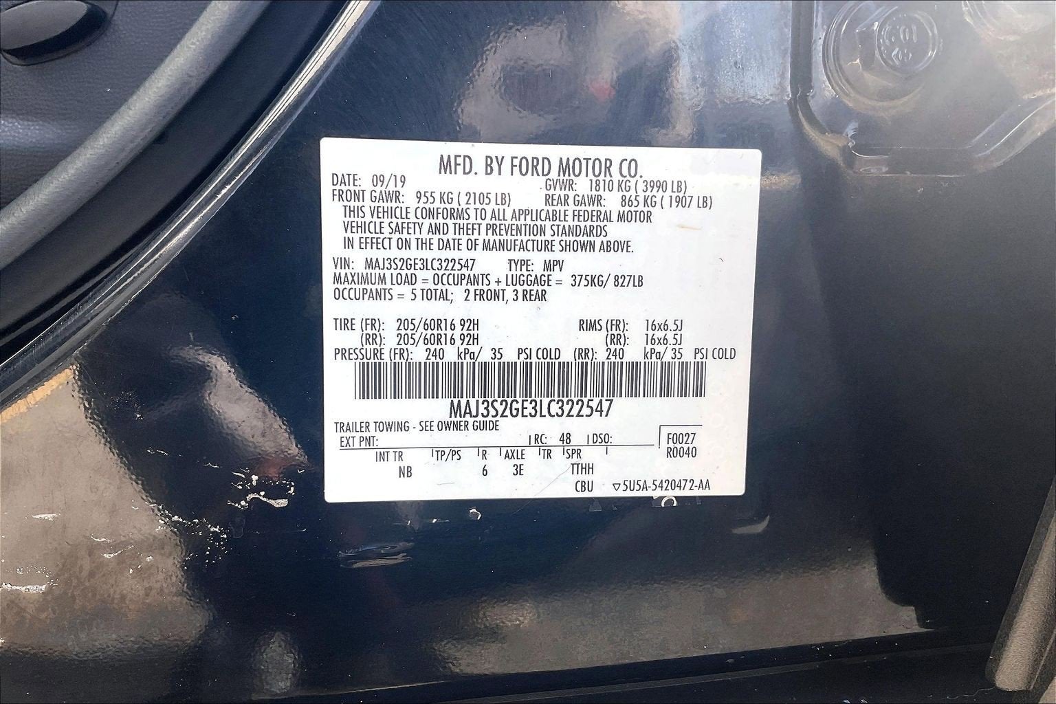 2020 Ford EcoSport SE