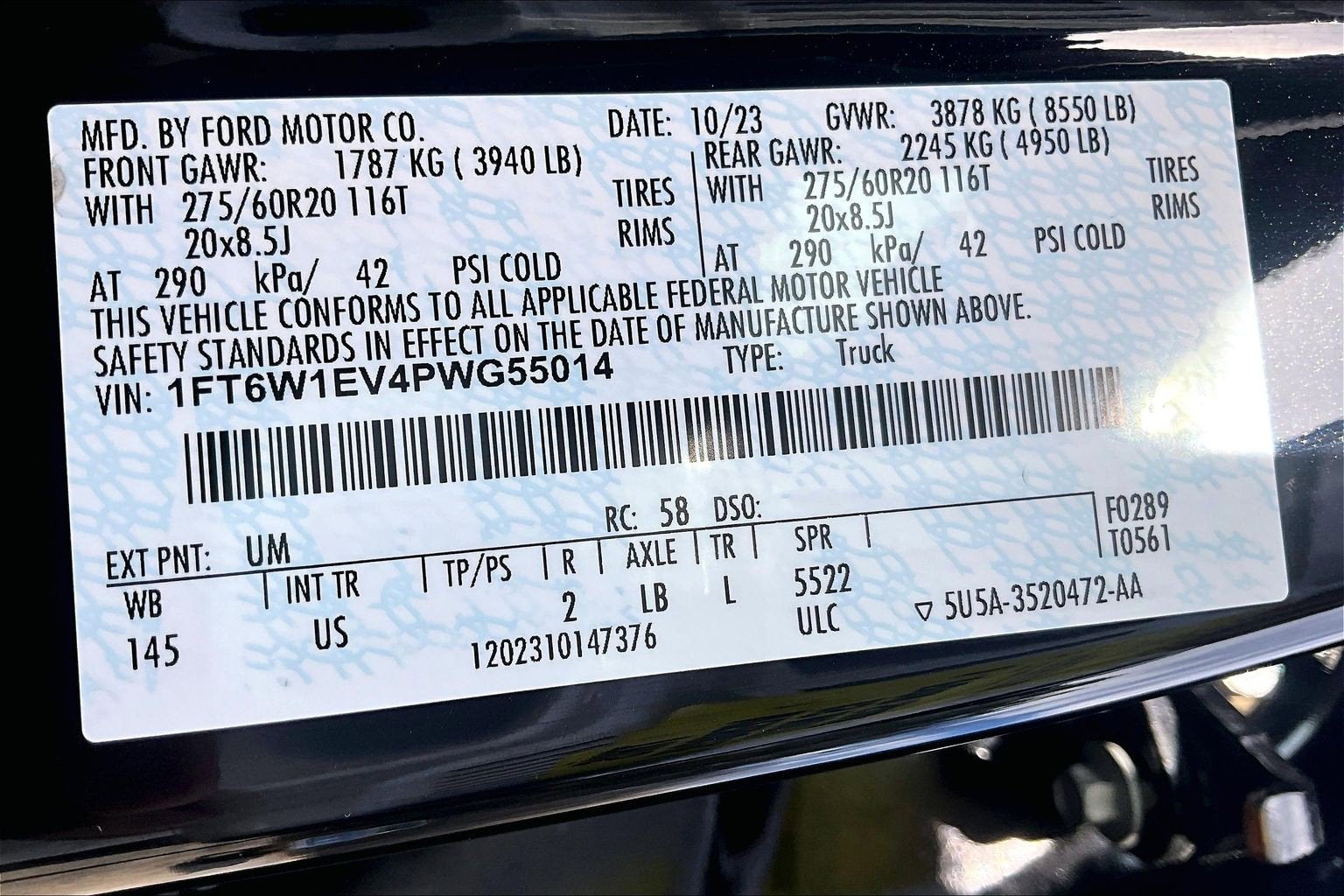 2023 Ford F-150 Lightning XLT LONG RANGE LUX PACKAGE