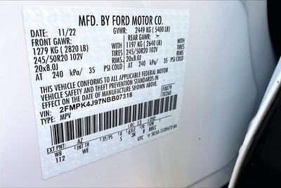 2022 Ford Edge ST LINE AWD PANO ROOF