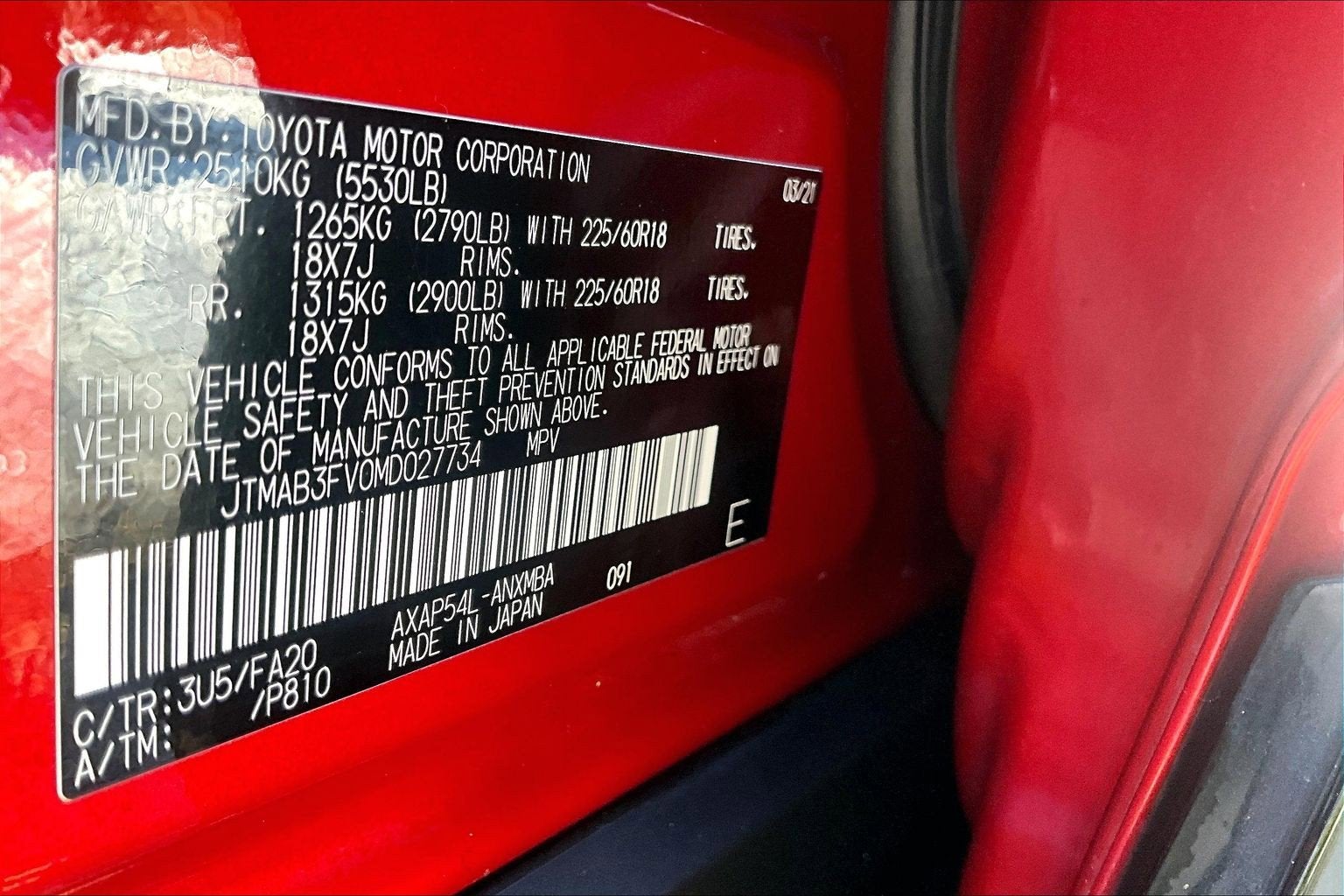 2021 Toyota RAV4 Prime SE