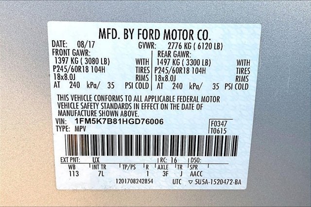 2017 Ford Explorer Base