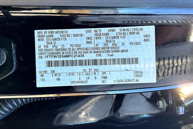 2021 Ford F-150 LARIAT