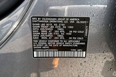 2023 Volkswagen Atlas 3.6L V6 SE w/Technology