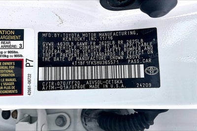 2017 Toyota Camry Base