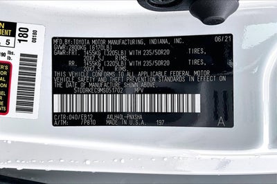 2021 Toyota Sienna XSE