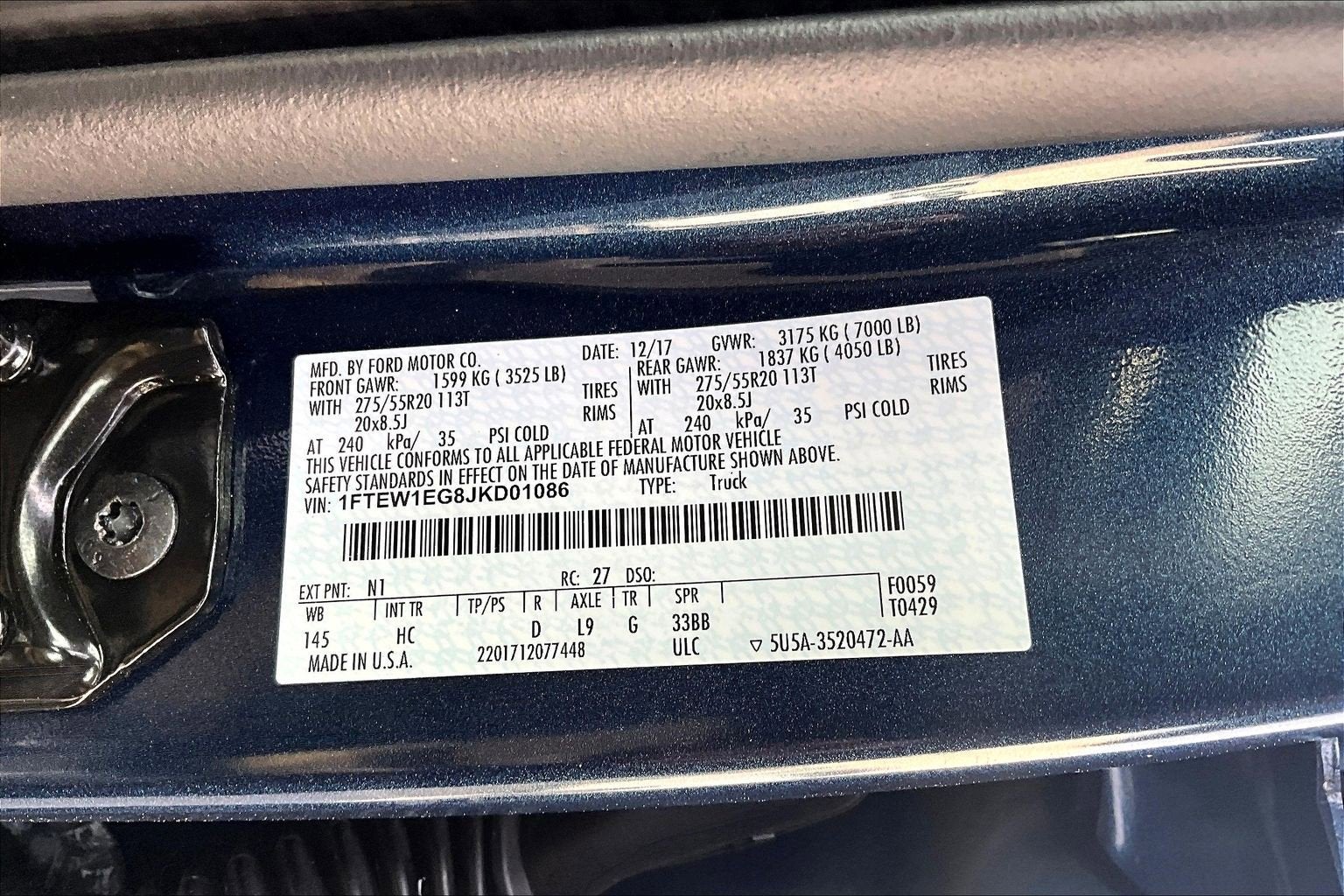 2018 Ford F-150 LARIAT