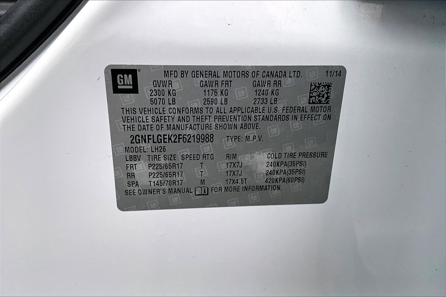 2015 Chevrolet Equinox LT