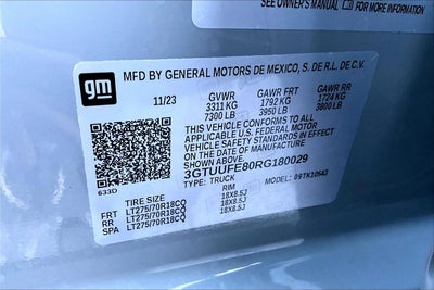 2024 GMC Sierra 1500 AT4X