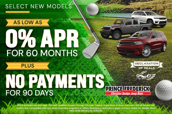 April 0% Financing