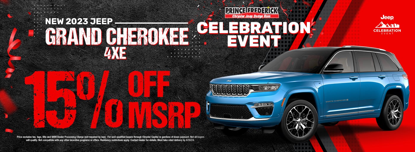15% Off MSRP on Jeep Grand Cherokee!