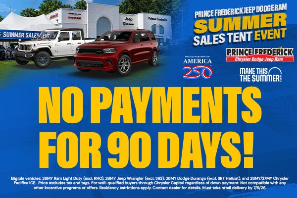 No payments for 90 days!
