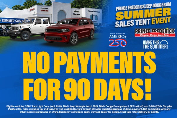 No payments for 90 days!