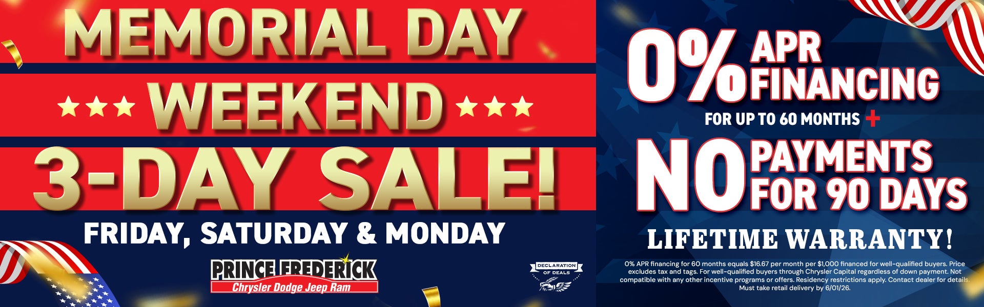 Memorial Day Sale!