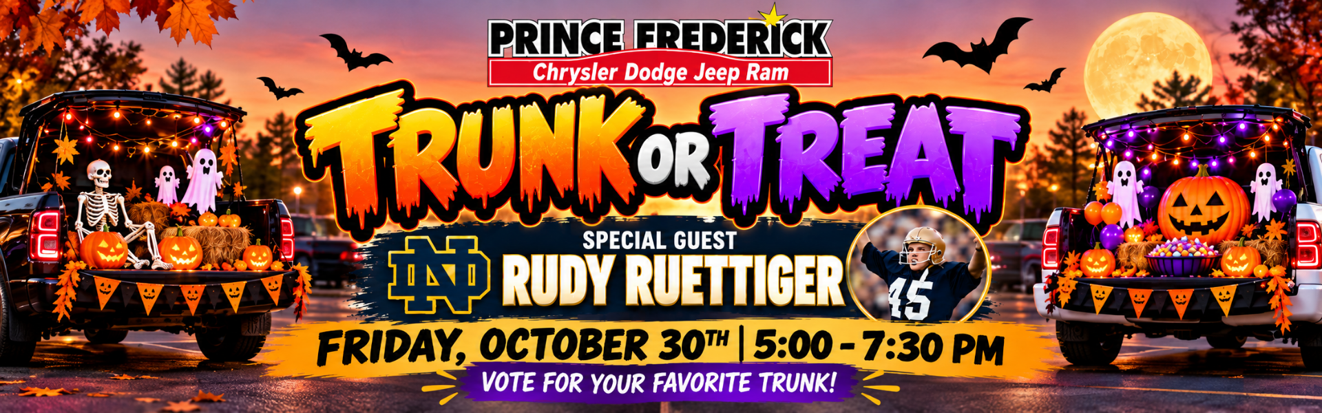 Trunk or Treat - Friday, October 30th