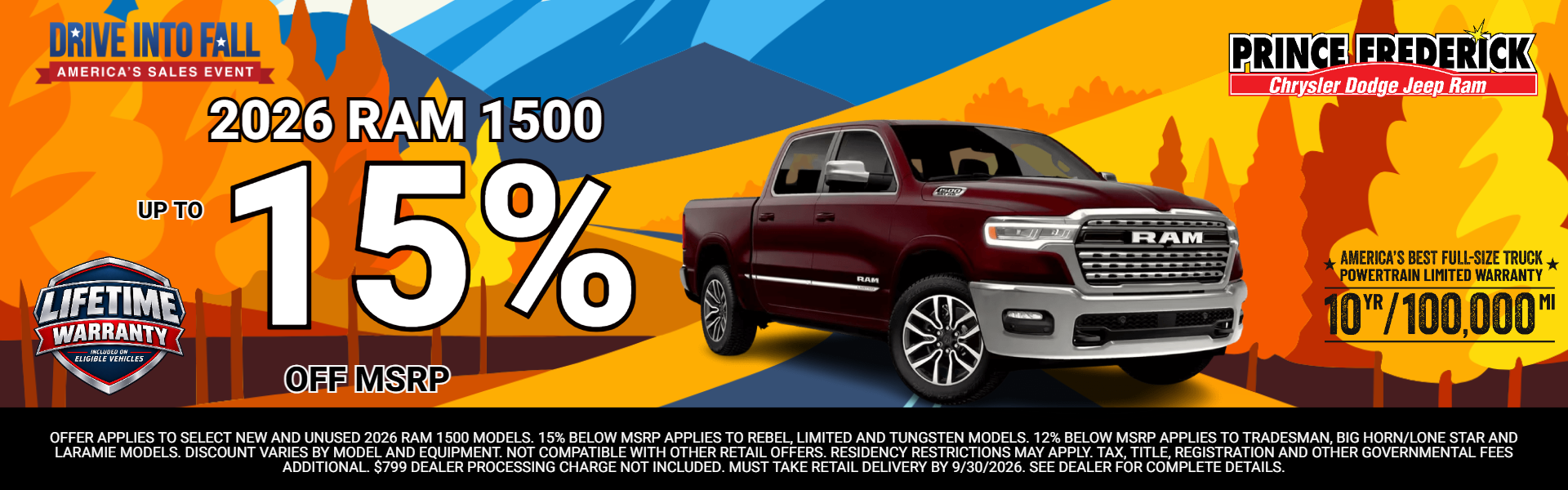 26 RAM 1500: 15% off MSRP